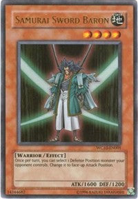 Samurai Sword Baron [WC10-EN001] Ultra Rare | Cracking-Singles