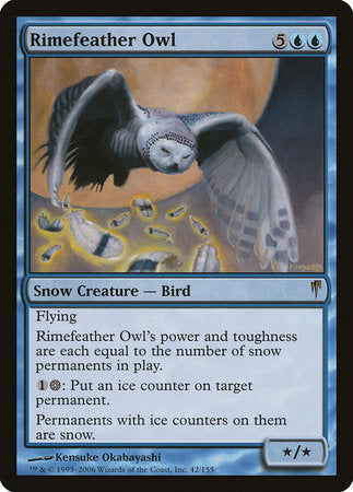 Rimefeather Owl [Coldsnap] | Cracking-Singles