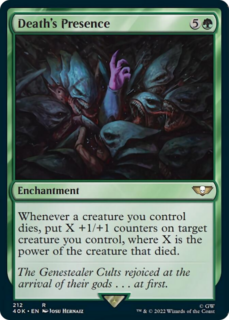 Death's Presence (Surge Foil) [Universes Beyond: Warhammer 40,000] | Cracking-Singles