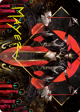 Gift of Fangs Art Card (Gold-Stamped Signature) [Innistrad: Crimson Vow Art Series] | Cracking-Singles