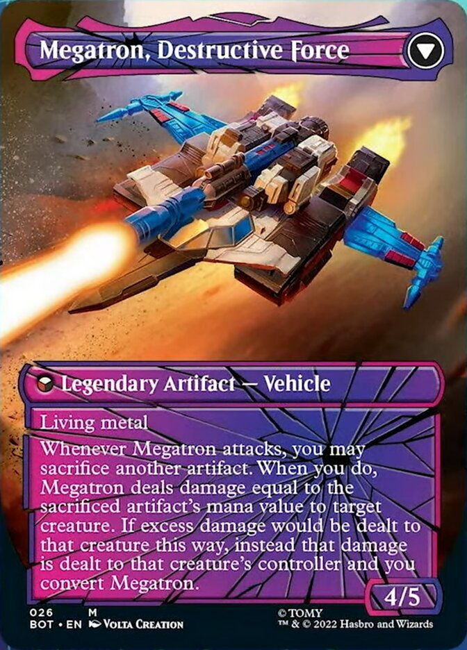Megatron, Tyrant // Megatron, Destructive Force (Shattered Glass) [Transformers] | Cracking-Singles