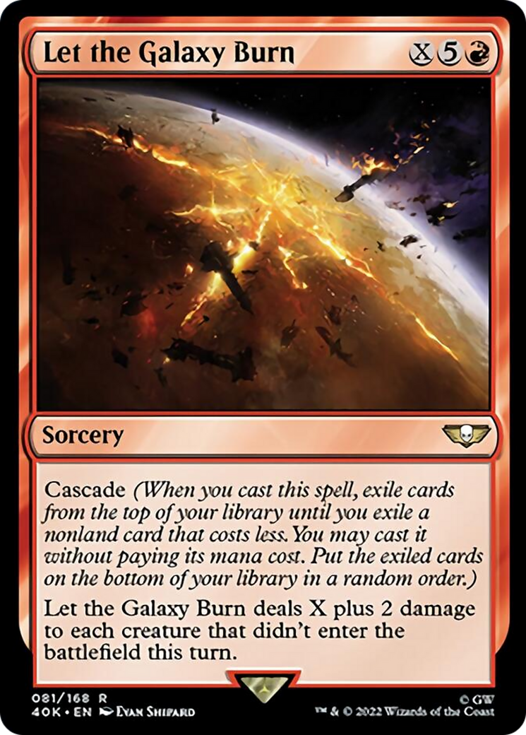 Let the Galaxy Burn (Surge Foil) [Universes Beyond: Warhammer 40,000] | Cracking-Singles