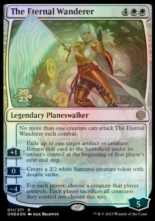 The Eternal Wanderer [Phyrexia: All Will Be One Prerelease Promos] | Cracking-Singles