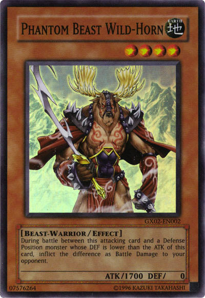 Phantom Beast Wild-Horn [GX02-EN002] Super Rare | Cracking-Singles