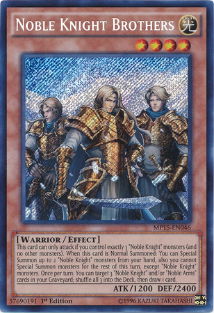 Noble Knight Brothers [MP15-EN046] Secret Rare | Cracking-Singles