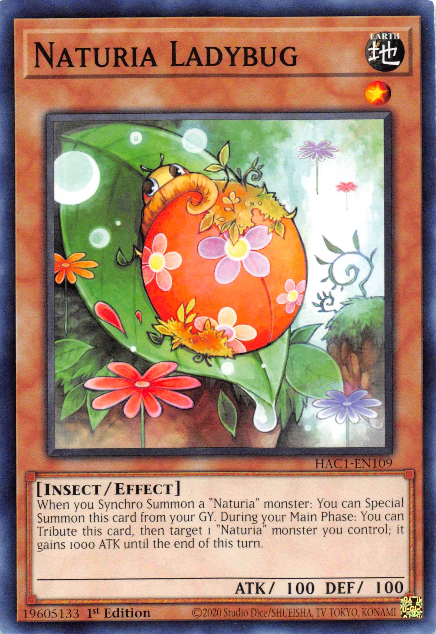 Naturia Ladybug (Duel Terminal) [HAC1-EN109] Parallel Rare | Cracking-Singles