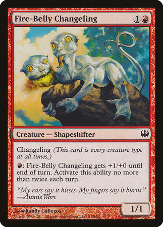 Fire-Belly Changeling [Duel Decks: Knights vs. Dragons] | Cracking-Singles