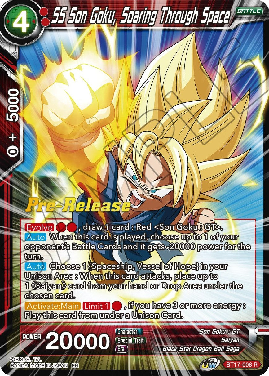 SS Son Goku, Soaring Through Space (BT17-006) [Ultimate Squad Prerelease Promos] | Cracking-Singles