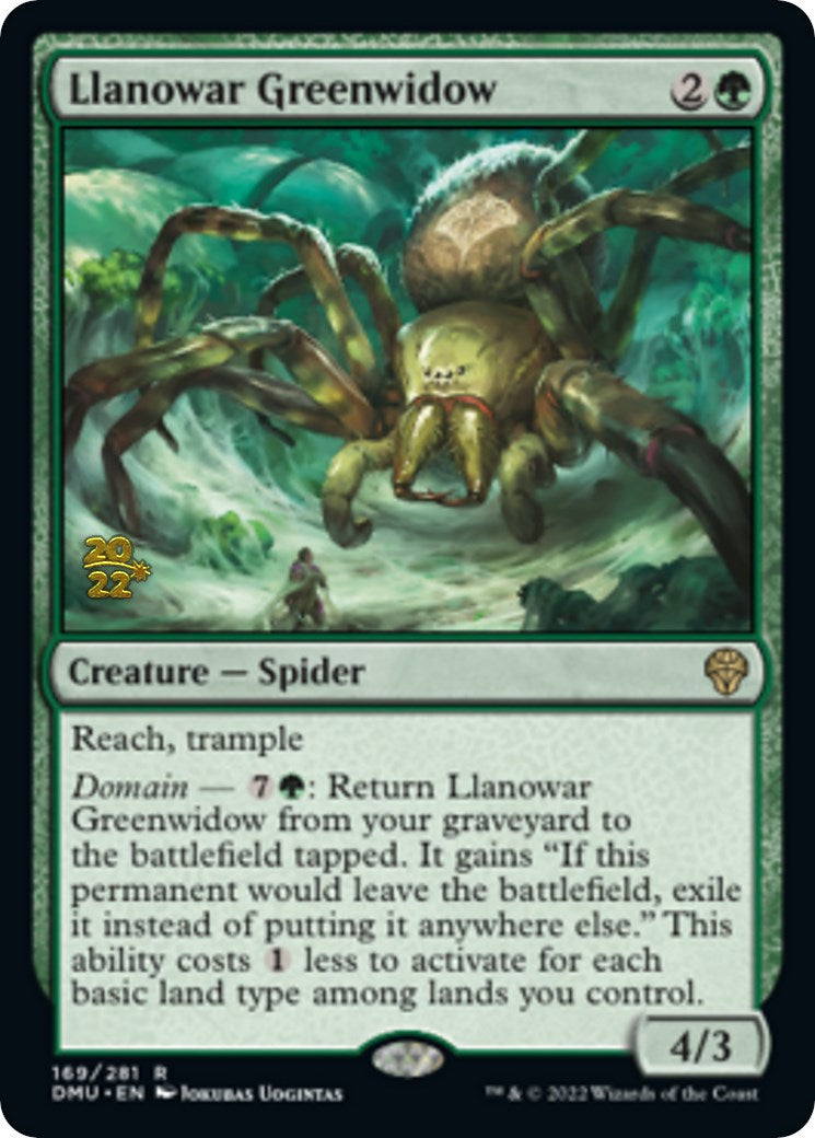 Llanowar Greenwidow [Dominaria United Prerelease Promos] | Cracking-Singles
