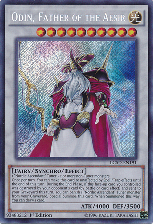 Odin, Father of the Aesir [LC5D-EN191] Secret Rare | Cracking-Singles