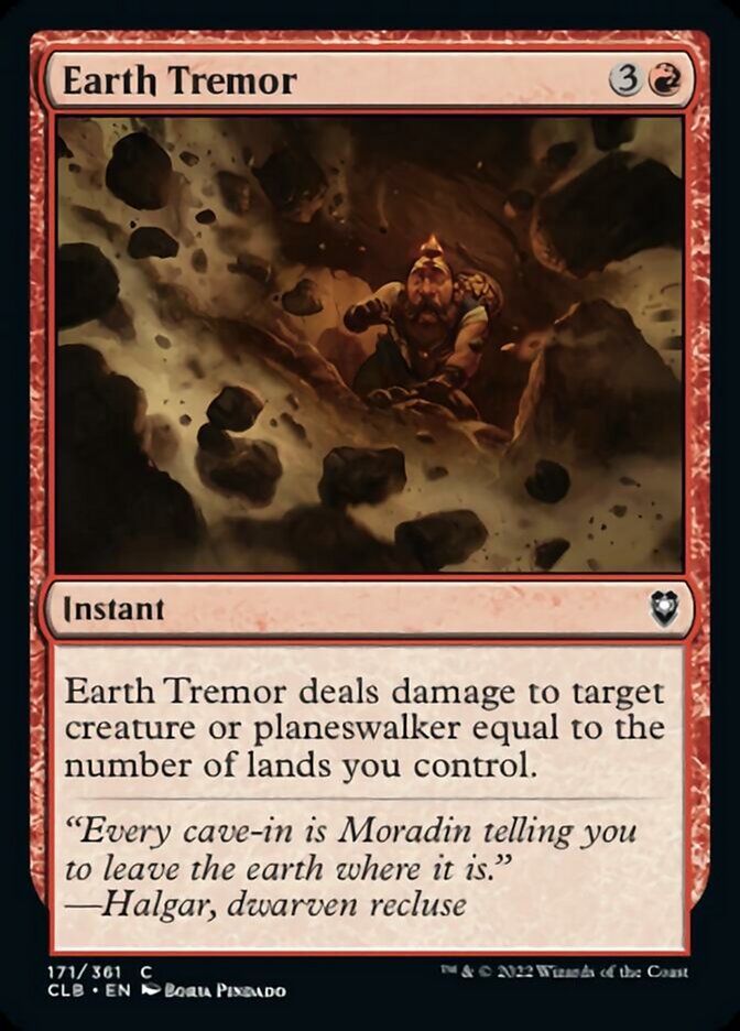 Earth Tremor [Commander Legends: Battle for Baldur's Gate] | Cracking-Singles