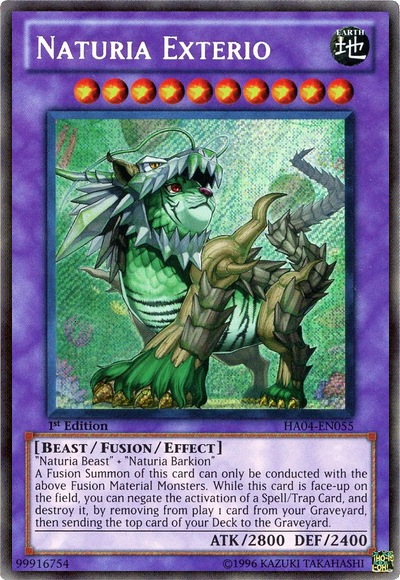 Naturia Exterio [HA04-EN055] Secret Rare | Cracking-Singles