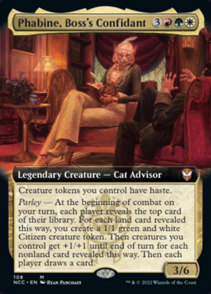 Phabine, Boss's Confidant (Extended Art) [Streets of New Capenna Commander] | Cracking-Singles