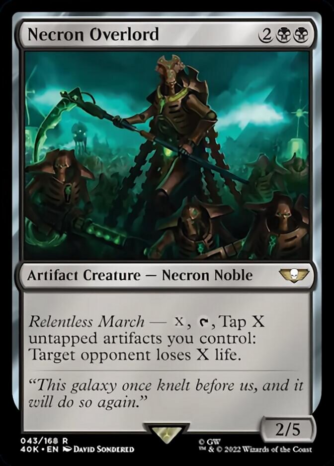Necron Overlord [Universes Beyond: Warhammer 40,000] | Cracking-Singles