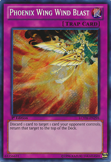 Phoenix Wing Wind Blast [LCYW-EN298] Secret Rare | Cracking-Singles