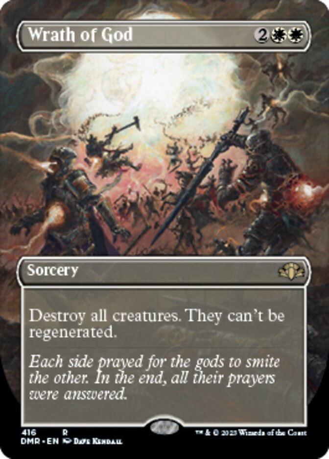 Wrath of God (Borderless Alternate Art) [Dominaria Remastered] | Cracking-Singles