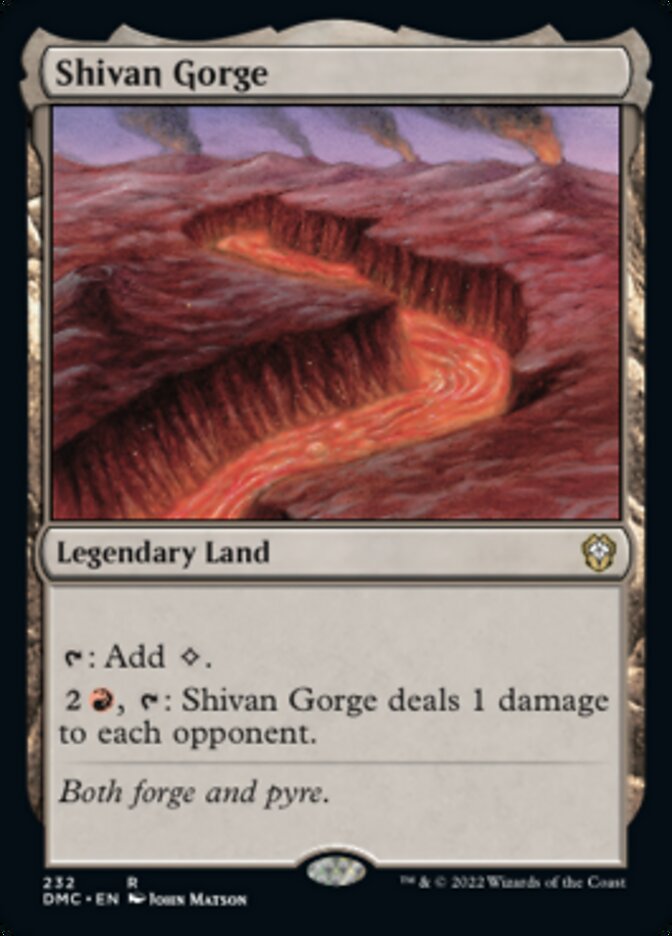 Shivan Gorge [Dominaria United Commander] | Cracking-Singles