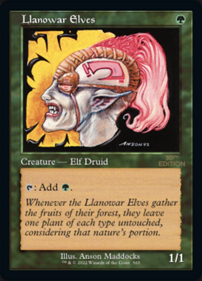 Llanowar Elves (Retro) [30th Anniversary Edition] | Cracking-Singles