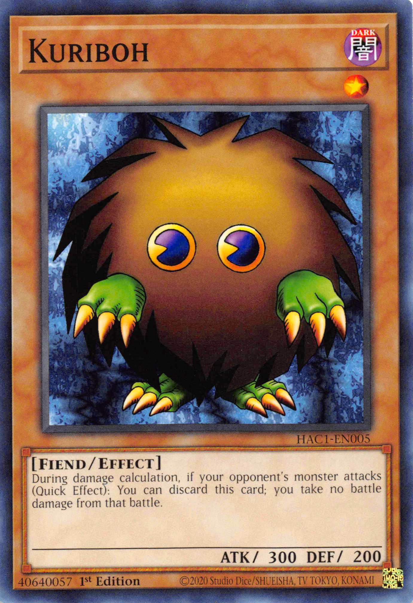 Kuriboh [HAC1-EN005] Common | Cracking-Singles