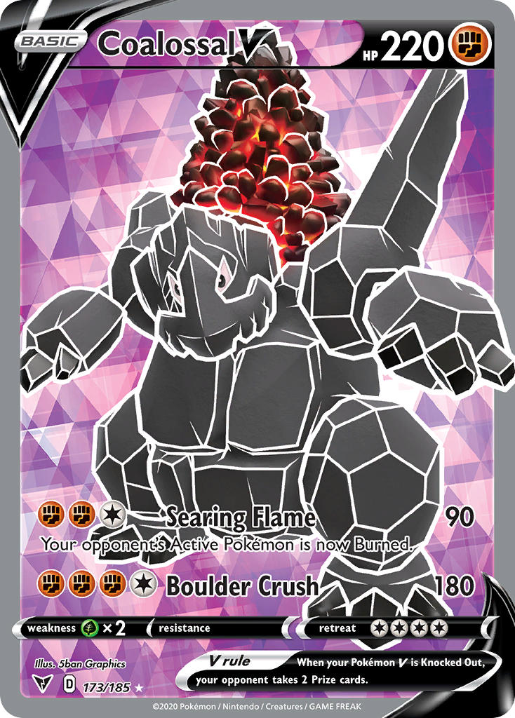 Coalossal V (173/185) [Sword & Shield: Vivid Voltage] | Cracking-Singles