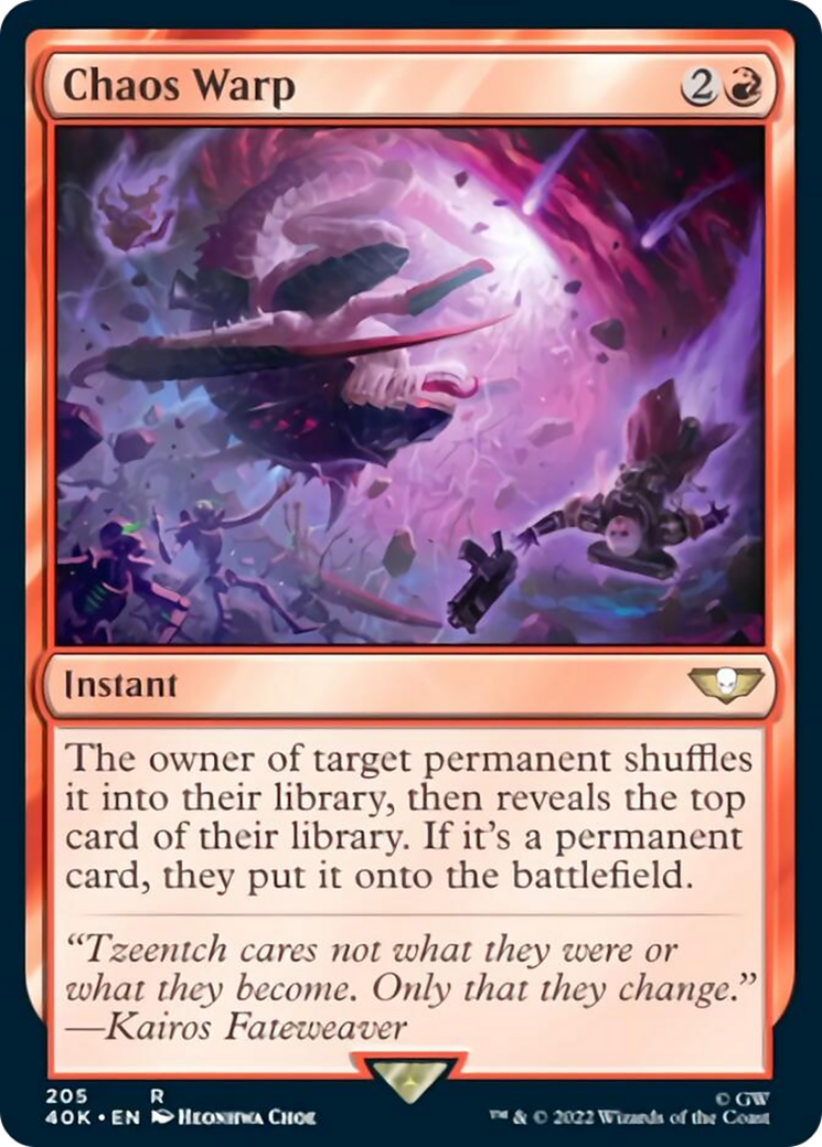 Chaos Warp (Surge Foil) [Universes Beyond: Warhammer 40,000] | Cracking-Singles