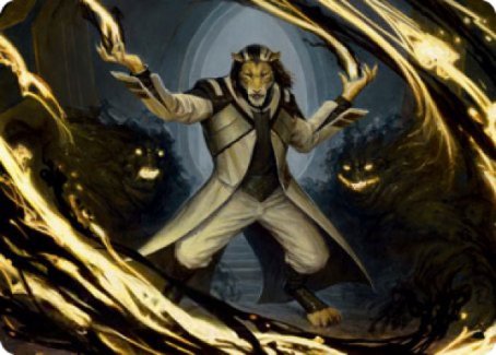 Leonin Lightscribe Art Card [Strixhaven: School of Mages Art Series] | Cracking-Singles