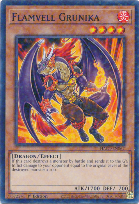 Flamvell Grunika (Duel Terminal) [HAC1-EN067] Common | Cracking-Singles