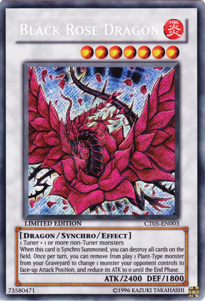 Black Rose Dragon [CT05-EN003] Secret Rare | Cracking-Singles