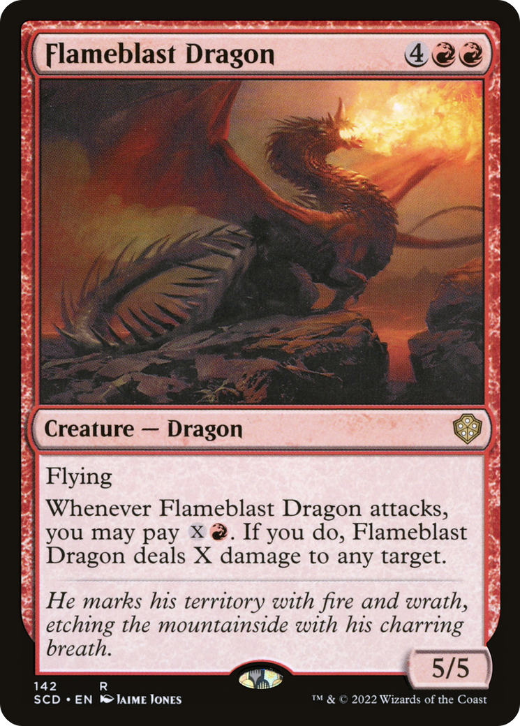 Flameblast Dragon [Starter Commander Decks] | Cracking-Singles