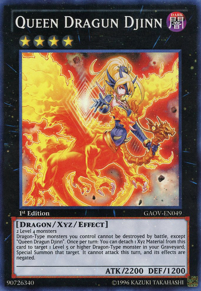 Queen Dragun Djinn [GAOV-EN049] Super Rare | Cracking-Singles