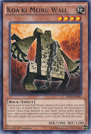 Koa'ki Meiru Wall [BP03-EN081] Rare | Cracking-Singles