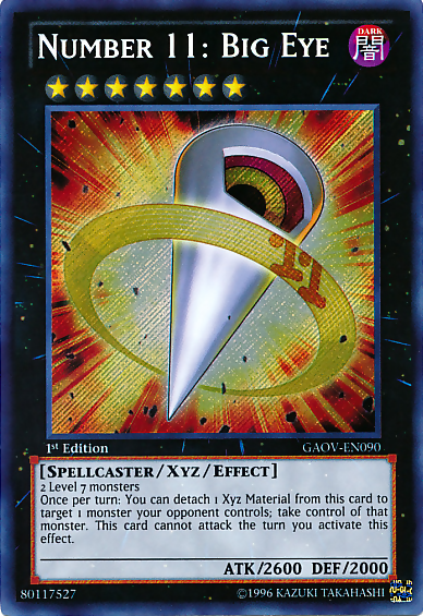 Number 11: Big Eye [GAOV-EN090] Secret Rare | Cracking-Singles