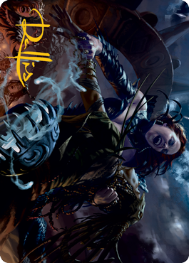 Olivia's Midnight Ambush Art Card (Gold-Stamped Signature) [Innistrad: Midnight Hunt Art Series] | Cracking-Singles