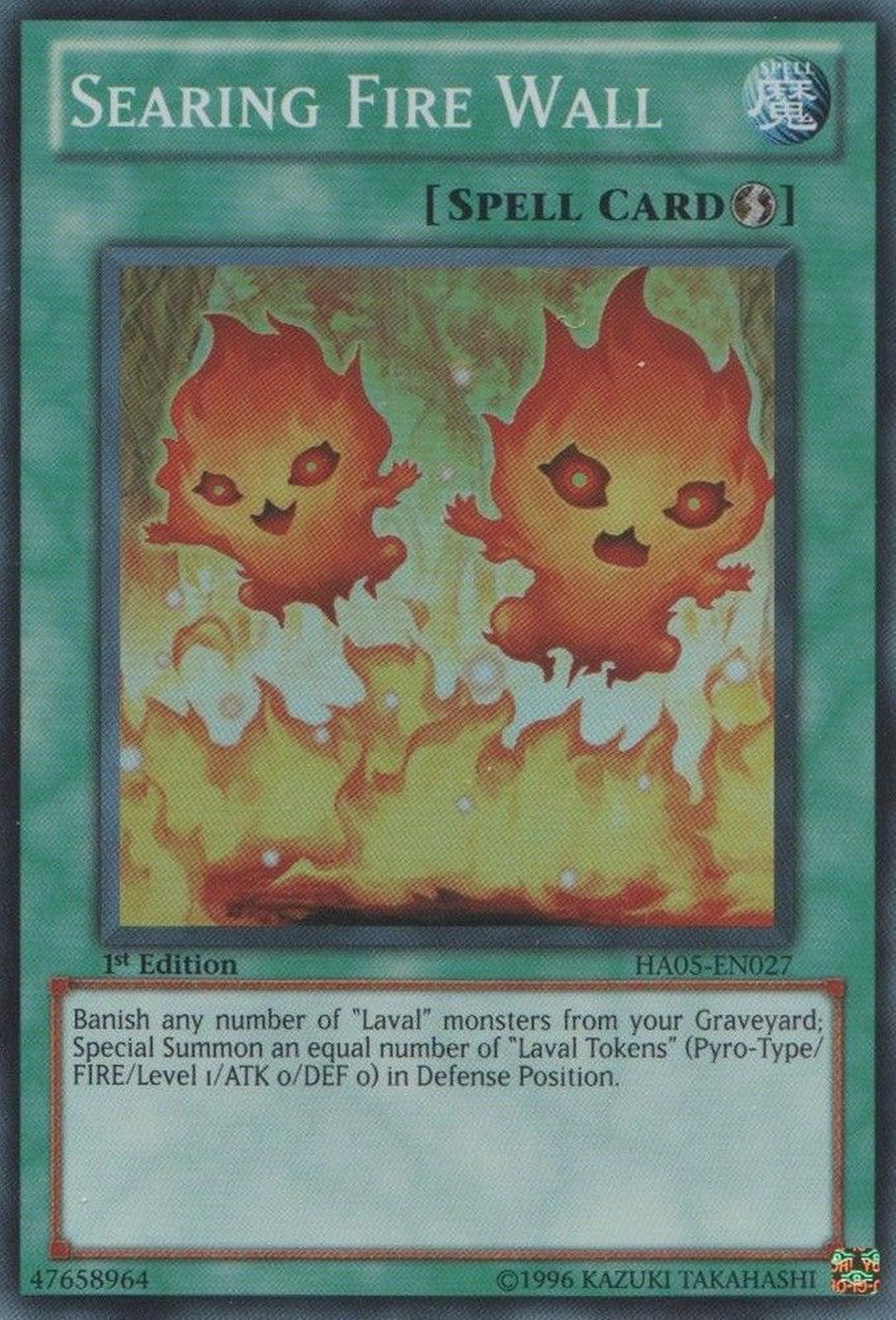 Searing Fire Wall [HA05-EN027] Super Rare | Cracking-Singles