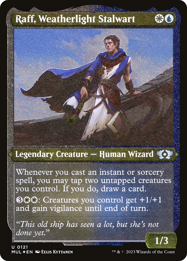 Raff, Weatherlight Stalwart (Foil Etched) [Multiverse Legends] | Cracking-Singles