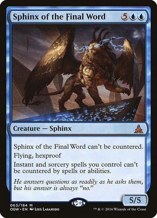 Sphinx of the Final Word [Oath of the Gatewatch] | Cracking-Singles