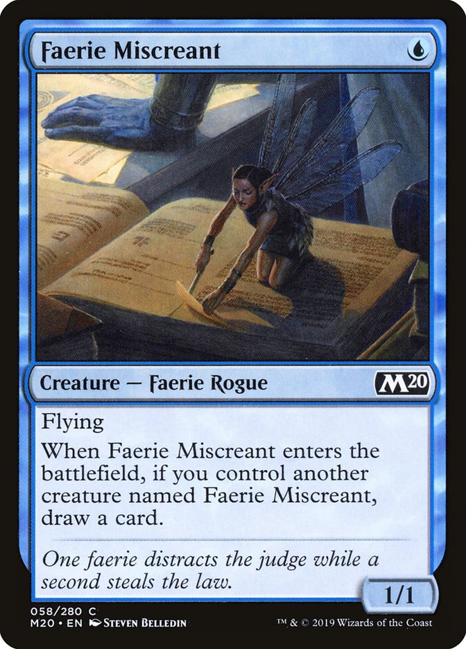 Faerie Miscreant [Core Set 2020] | Cracking-Singles