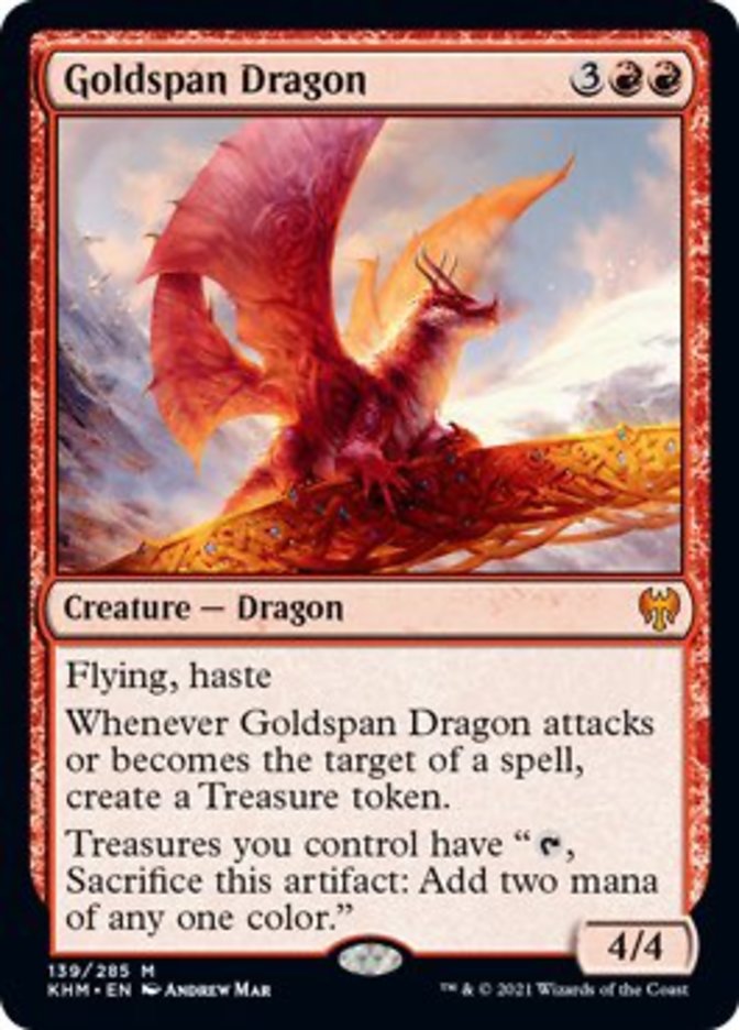 Goldspan Dragon [Kaldheim] | Cracking-Singles