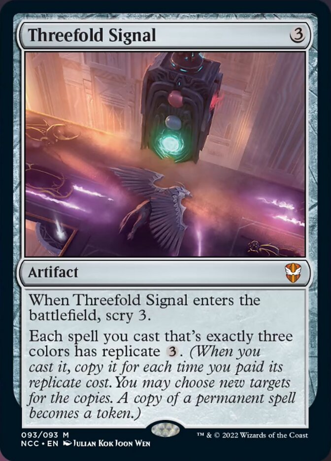 Threefold Signal [Streets of New Capenna Commander] | Cracking-Singles