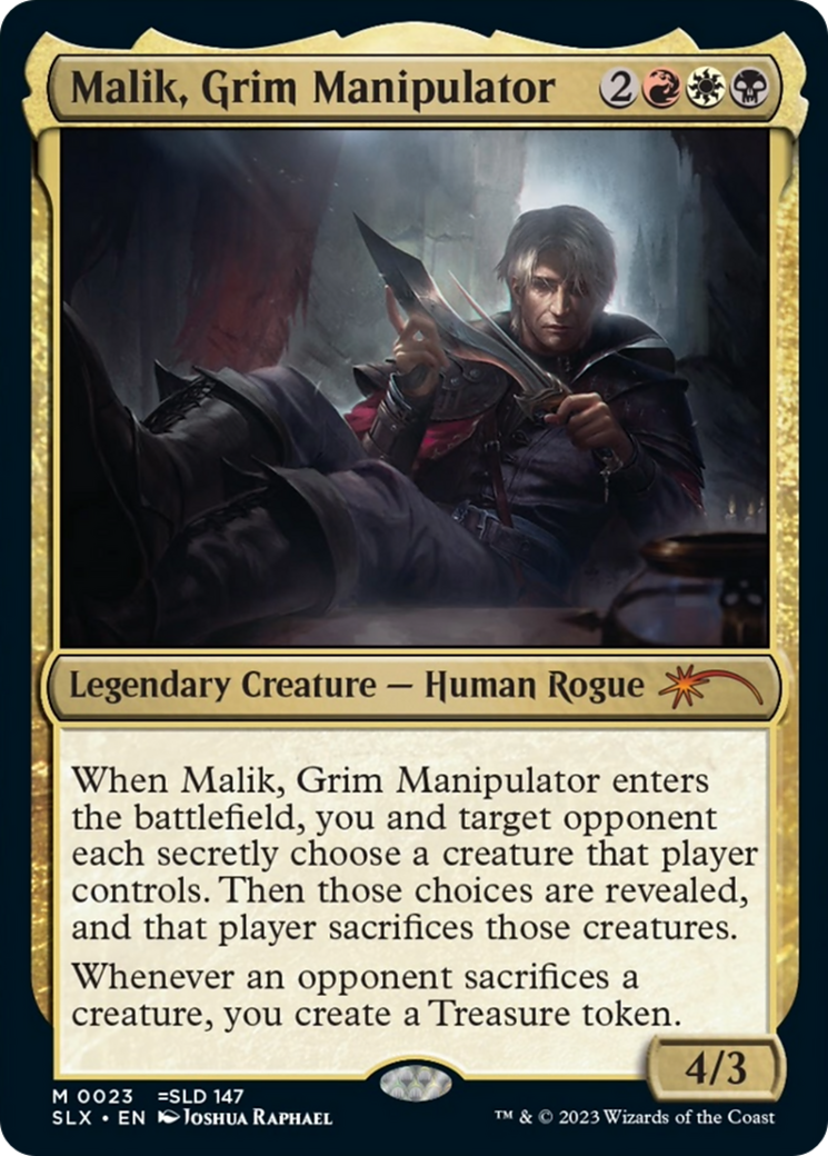 Malik, Grim Manipulator [Secret Lair: Universes Within] | Cracking-Singles
