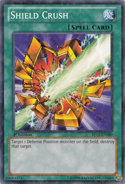 Shield Crush [BP01-EN080] Starfoil Rare | Cracking-Singles
