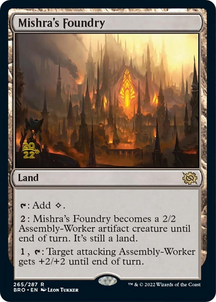 Mishra's Foundry [The Brothers' War: Prerelease Promos] | Cracking-Singles