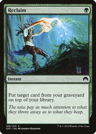 Reclaim [Magic Origins] | Cracking-Singles