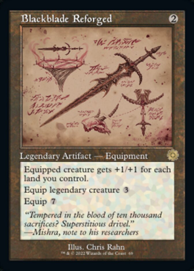 Blackblade Reforged (Retro Schematic) [The Brothers' War Retro Artifacts] | Cracking-Singles