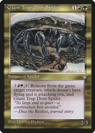 Giant Trap Door Spider [Ice Age] | Cracking-Singles