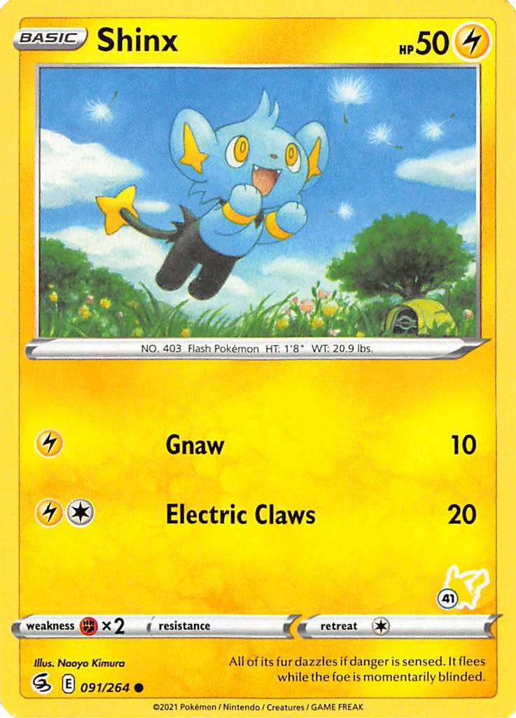 Shinx (091/264) (Pikachu Stamp #41) [Battle Academy 2022] | Cracking-Singles