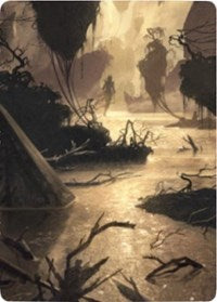 Murkwater Pathway Art Card [Zendikar Rising Art Series] | Cracking-Singles