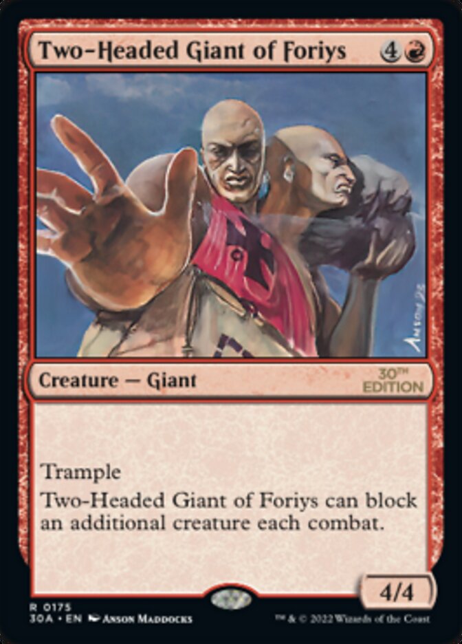 Two-Headed Giant of Foriys [30th Anniversary Edition] | Cracking-Singles