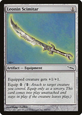 Leonin Scimitar [Mirrodin] | Cracking-Singles