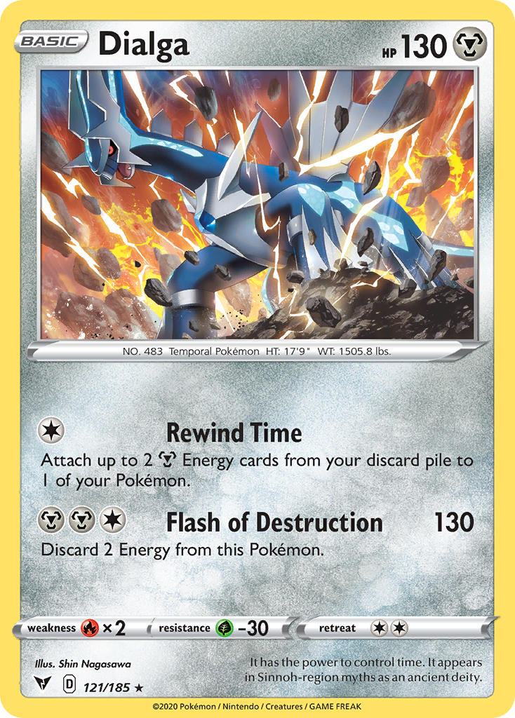 Dialga (121/185) [Sword & Shield: Vivid Voltage] | Cracking-Singles